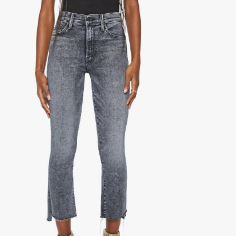 Mother Jeans Insider Crop Step Fray